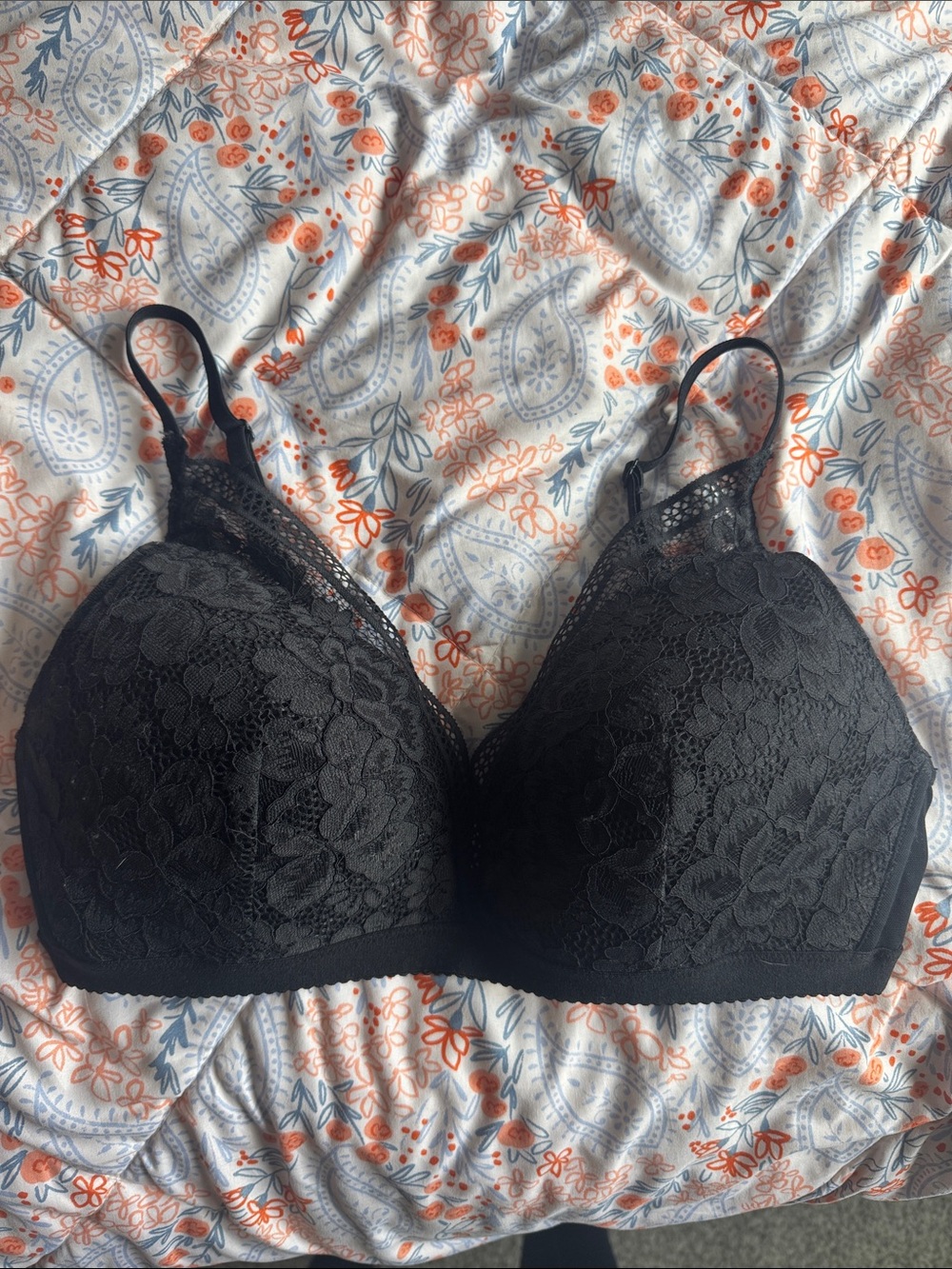KNIX Black Lace Wireless Full Support Bra - Women's Intimates NEW